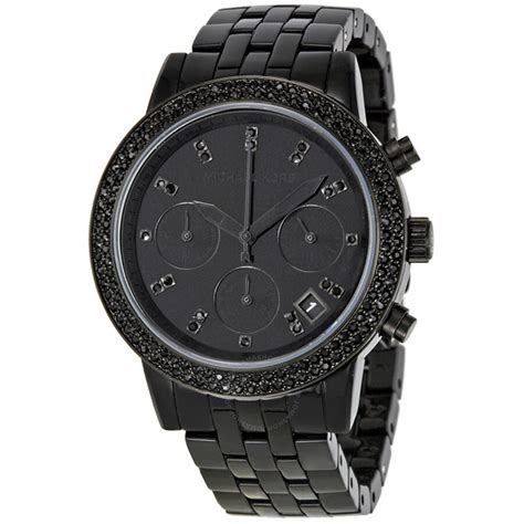 michael kors blackout watch|Michael Kors watches ladies black.